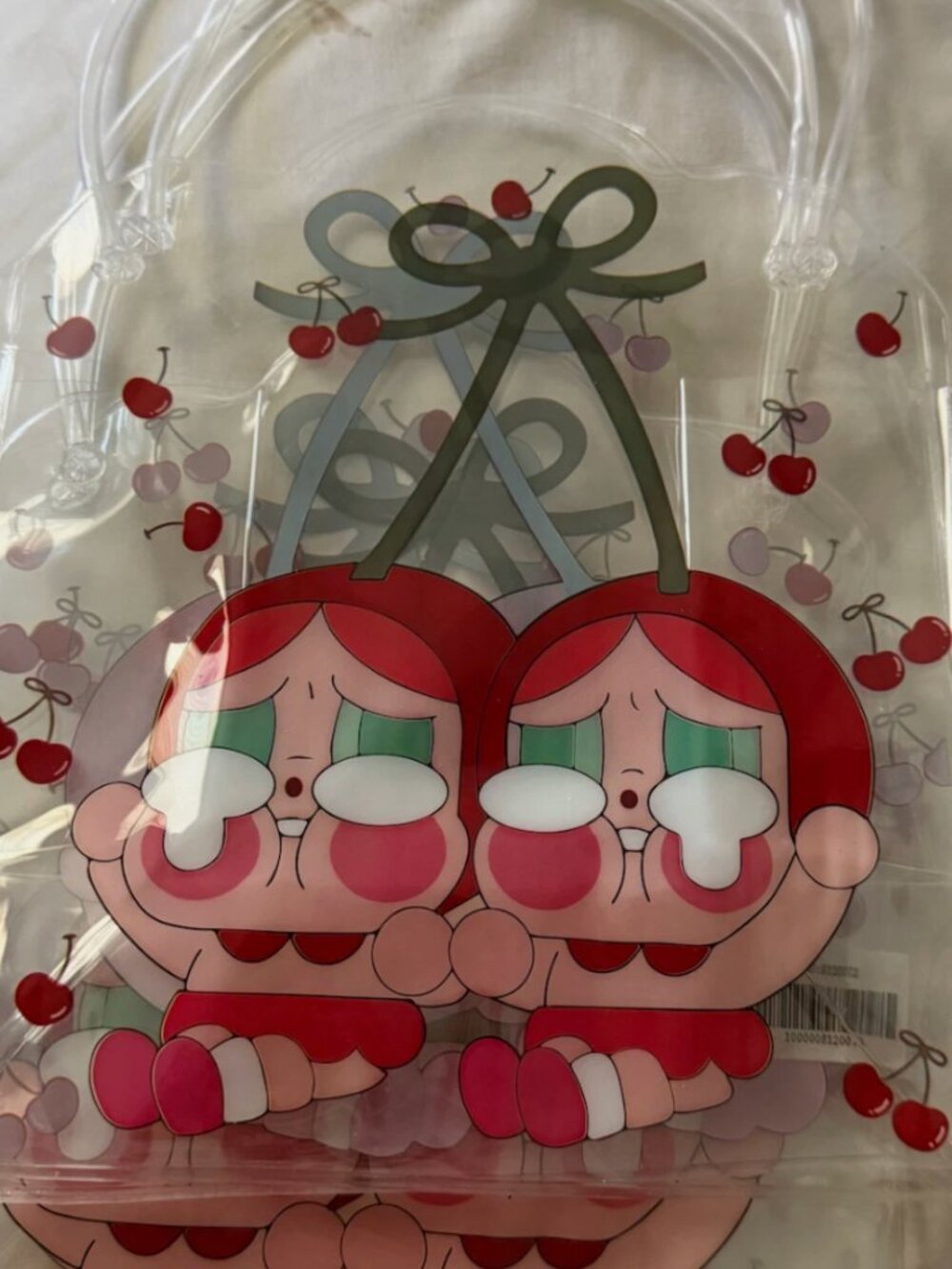 Popmart Crybaby Crying For Love Love You Cherry Much Clear Tote lot of 2